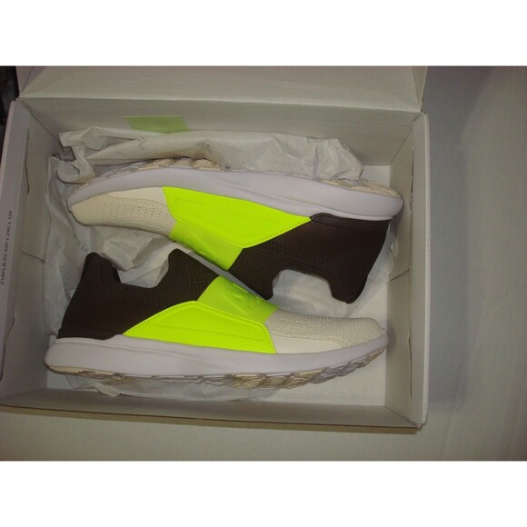 New NIB APL Mens 10 Womens 11 11.5 Brown Highlight Yellow Neon Slipon Bliss Tech - Picture 7 of 7